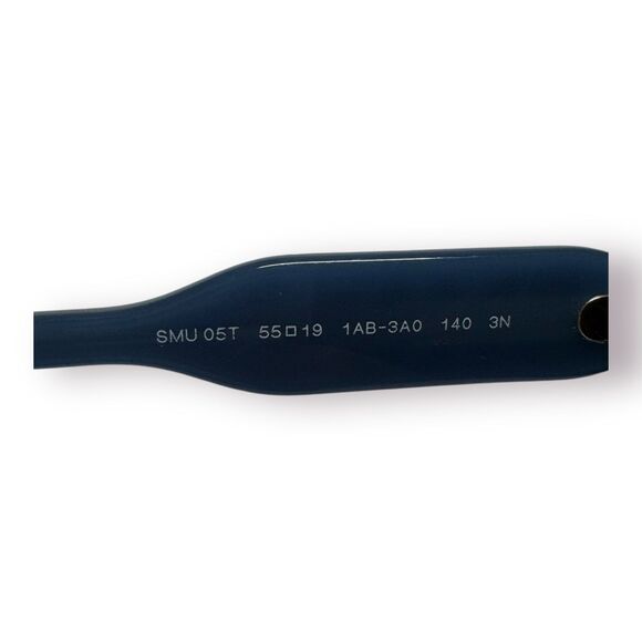 Miu Miu‎ Cateye Sunglasses Black Blue Frame w/ Crystals Rare Glam SMU-05T main image 5